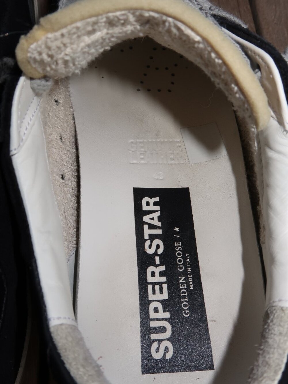 Men's Golden Goose Black Suede Super Star Sneakers US 10.5 / EU 43 - Picture 3 of 6